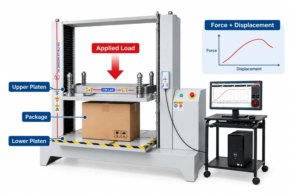 box compression tester working principle